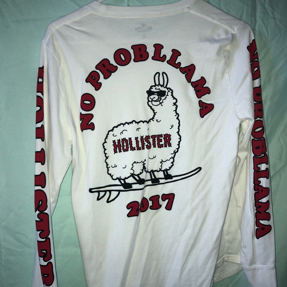 Hollister llama shirt